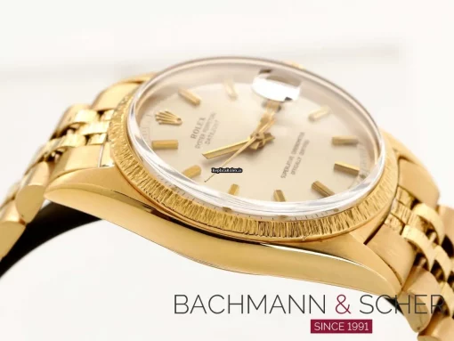 Superior Fake Rolex Datejust 1601 Cosc Automatic Movement 36mm Yellow Gold Case Mens/unisex Watch - Image 4