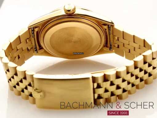 Superior Fake Rolex Datejust 1601 Cosc Automatic Movement 36mm Yellow Gold Case Mens/unisex Watch - Image 7