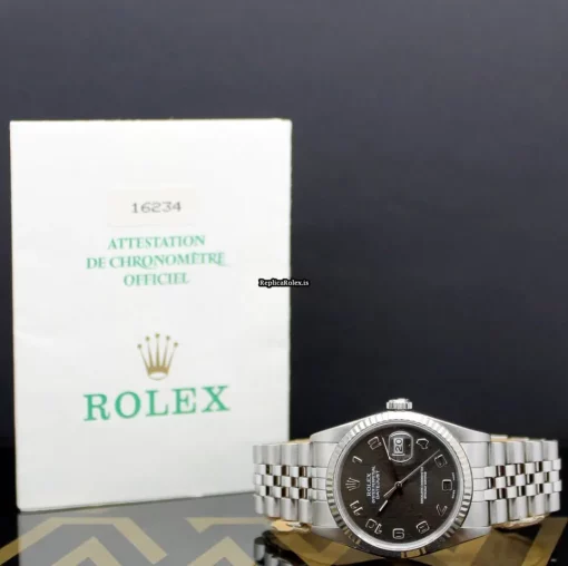 Stylish Replica Rolex Datejust 16234 Caliber 3135 Automatic Movement 36mm Steel Case Mens/unisex Watch - Image 2