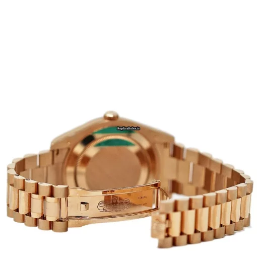 Fine Replica Rolex Day-date II 218235 Caliber 3156 Automatic Movement 41mm Rose Gold Case Mens/unisex Watch - Image 4