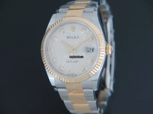 Pleasing Replica Rolex Datejust 126233 Automatic Movement 36mm Gold/steel Case Mens/unisex Watch