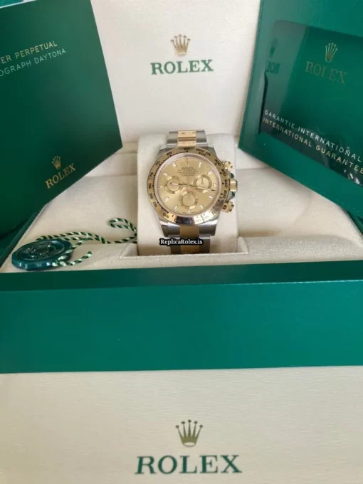 Luxury Replica Rolex Daytona 116503 Caliber 4130 Automatic Movement 40mm Gold/steel Case Mens/unisex Watch - Image 6
