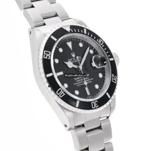 Excellent Fake Rolex Submariner Date 16610 Caliber 3135 Automatic Movement 40mm Steel Case Watch - Image 3