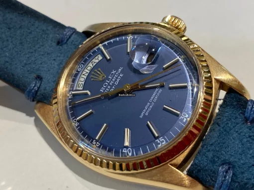 Defect Fake Rolex Day-date 36 1803 Caliber 1556 Automatic Movement 36mm Yellow Gold Case Mens/unisex Watch - Image 4