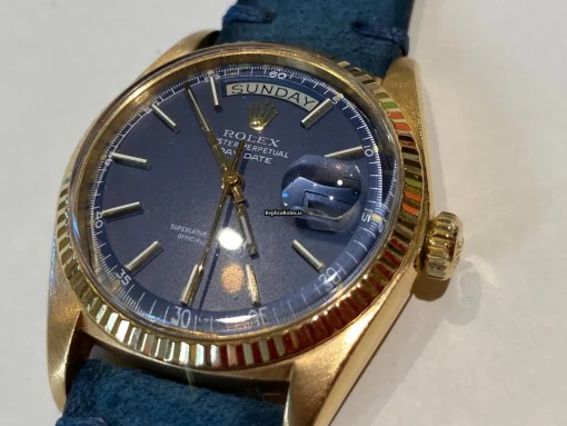 Defect Fake Rolex Day-date 36 1803 Caliber 1556 Automatic Movement 36mm Yellow Gold Case Mens/unisex Watch - Image 5