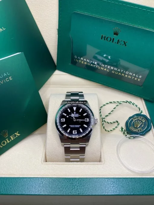 Great Replica Rolex Explorer 124270 Caliber 3230 Automatic Movement 36mm Steel Case Mens/unisex Watch - Image 9