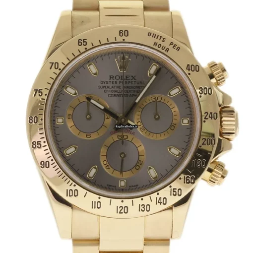 Incredible Replicas Rolex Daytona 116528 Caliber 4130 Automatic Movement 40mm Yellow Gold Case Mens/unisex Watch