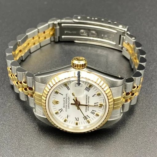 Aaa Fakes Rolex Lady-datejust 69173 Caliber 2135 Automatic Movement 26mm Gold/steel Case Womens Watch - Image 4