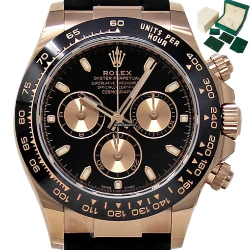 Epic Replica Rolex Daytona 116515ln Caliber 4130 Automatic Movement 40mm Rose Gold Case Mens/unisex Watch
