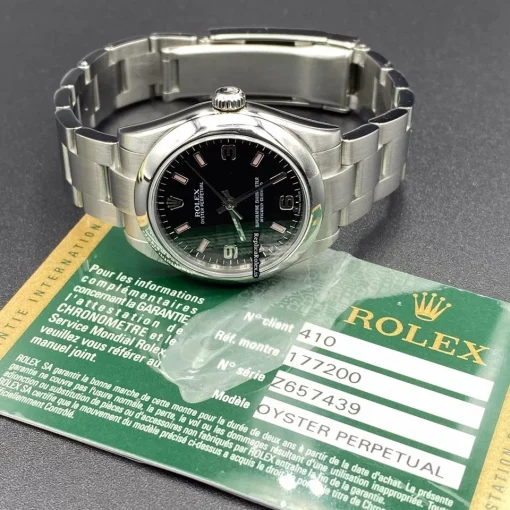Attractive Replica Rolex Oyster Perpetual 31 177200 Caliber 2231 Automatic Movement 31mm Steel Case Womens Watch - Image 2