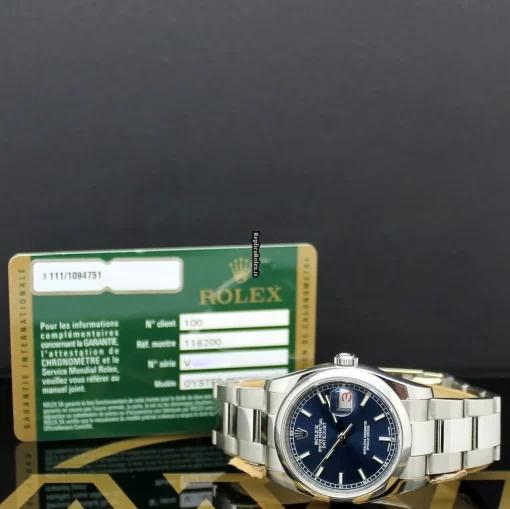 Offering Replica Rolex Datejust 116200 Caliber 3135 Automatic Movement 36mm Steel Case Mens/unisex Watch - Image 3