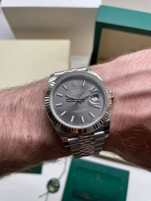 Great Fake Rolex Datejust 126334 Caliber 3235 Automatic Movement 41mm White Gold Case Mens/unisex Watch - Image 11
