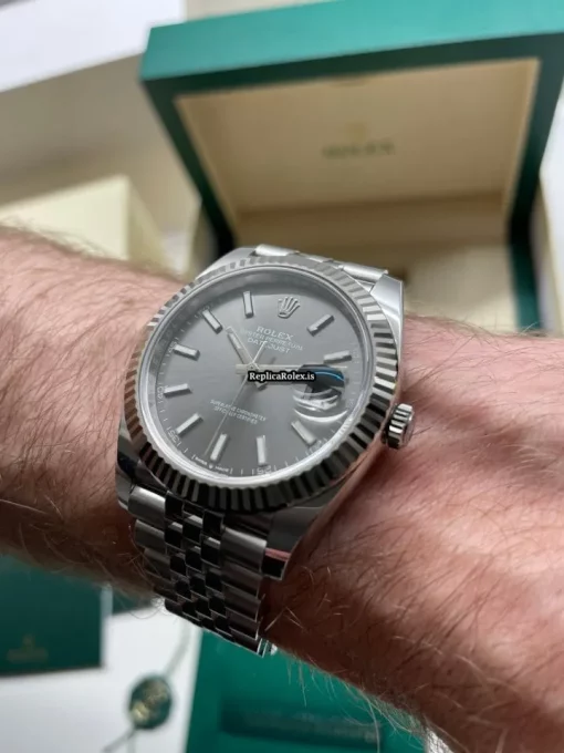 Great Fake Rolex Datejust 126334 Caliber 3235 Automatic Movement 41mm White Gold Case Mens/unisex Watch - Image 15