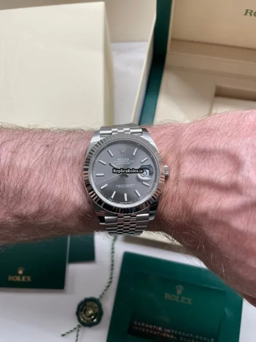 Great Fake Rolex Datejust 126334 Caliber 3235 Automatic Movement 41mm White Gold Case Mens/unisex Watch - Image 16