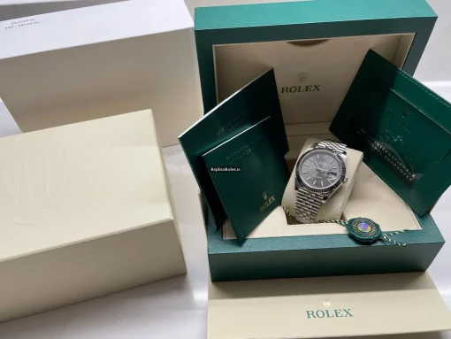Great Fake Rolex Datejust 126334 Caliber 3235 Automatic Movement 41mm White Gold Case Mens/unisex Watch - Image 2