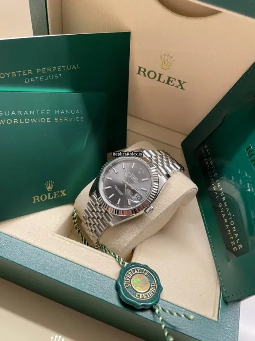 Great Fake Rolex Datejust 126334 Caliber 3235 Automatic Movement 41mm White Gold Case Mens/unisex Watch - Image 3