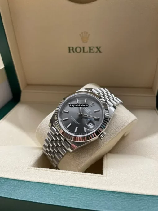 Great Fake Rolex Datejust 126334 Caliber 3235 Automatic Movement 41mm White Gold Case Mens/unisex Watch - Image 4