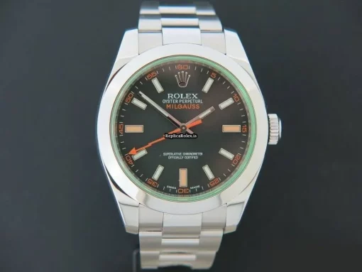 Fantastic Replicas Rolex Milgauss 116400gv Automatic Movement 40mm Steel Case Mens/unisex Watch - Image 3
