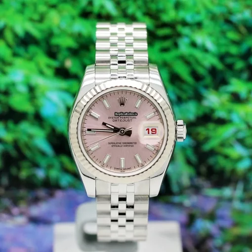 Terrific Knockoff Rolex Lady-datejust 179174 Caliber 2235 Automatic Movement 26mm Gold/steel Case Womens Watch - Image 4
