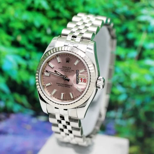 Terrific Knockoff Rolex Lady-datejust 179174 Caliber 2235 Automatic Movement 26mm Gold/steel Case Womens Watch - Image 7