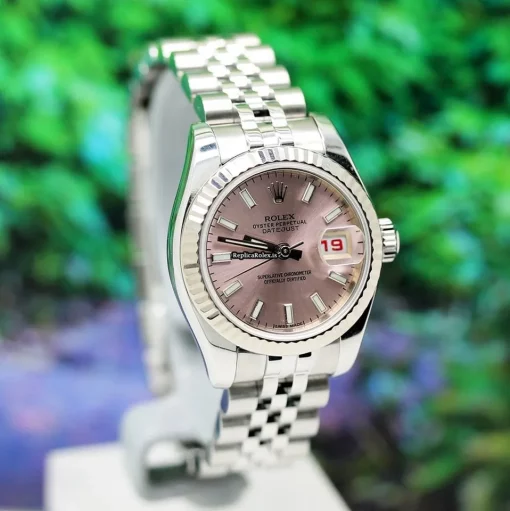 Terrific Knockoff Rolex Lady-datejust 179174 Caliber 2235 Automatic Movement 26mm Gold/steel Case Womens Watch - Image 8