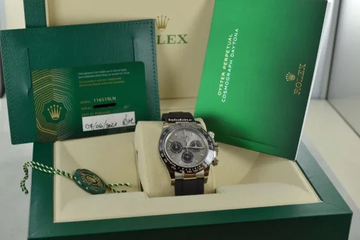 Reliable Replica Rolex Daytona 116519ln Caliber 4130 Automatic Movement 40mm White Gold Case Mens/unisex Watch - Image 2