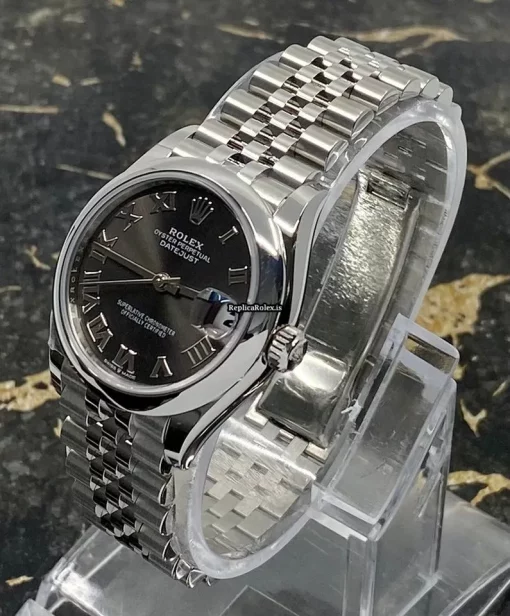 Discount Replica Rolex Lady-datejust 278240 Caliber 2236 Automatic Movement 31x37mm Steel Case Womens Watch - Image 3
