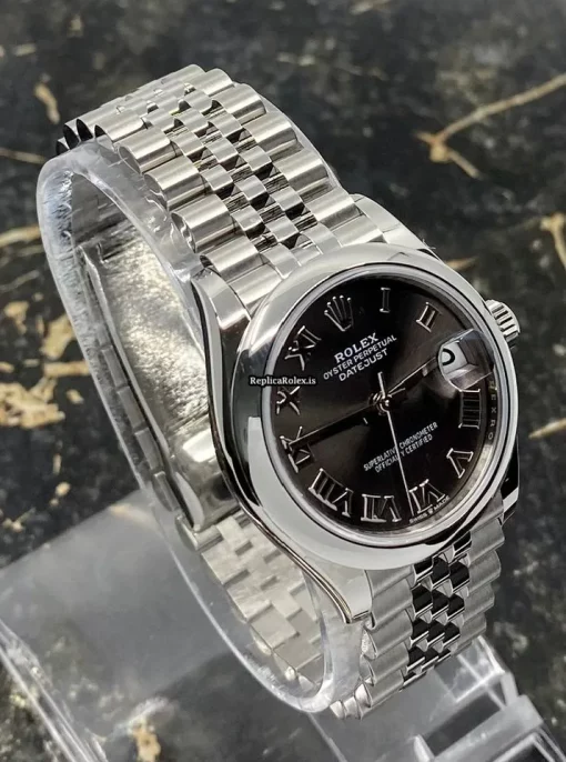 Discount Replica Rolex Lady-datejust 278240 Caliber 2236 Automatic Movement 31x37mm Steel Case Womens Watch - Image 9