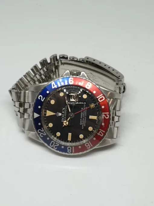 Marvellous Replica Rolex Gmt-master 1675 Caliber 1570 Automatic Movement 40mm Steel Case Mens/unisex Watch - Image 5