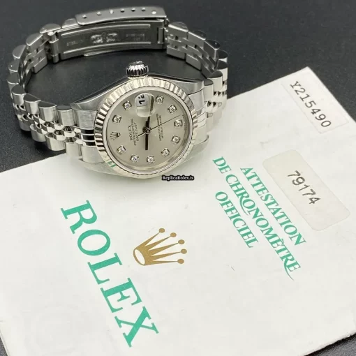 Offering Replica Rolex Lady-datejust 79174 Caliber 2235 Automatic Movement 26mm Steel Case Womens Watch - Image 2