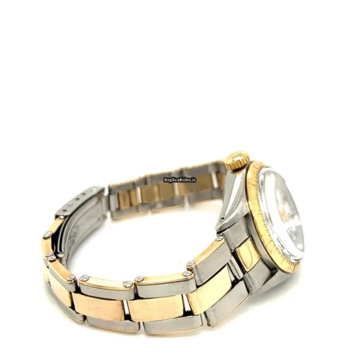 Superb Fake Rolex Oyster Perpetual 1966 Manual Winding Movement 24x27mm Gold/steel Case Womens Watch - Image 3
