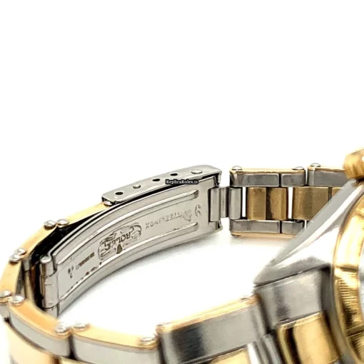 Superb Fake Rolex Oyster Perpetual 1966 Manual Winding Movement 24x27mm Gold/steel Case Womens Watch - Image 4