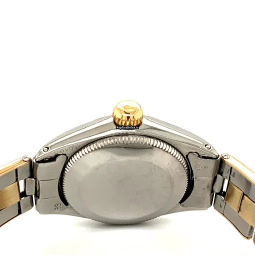 Superb Fake Rolex Oyster Perpetual 1966 Manual Winding Movement 24x27mm Gold/steel Case Womens Watch - Image 5