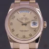 Top Fake Rolex Day-date 36 118208 Caliber 3155 Automatic Movement 36mm Yellow Gold Case Mens/unisex Watch