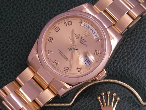 Top Fake Rolex Day-date 36 118208 Caliber 3155 Automatic Movement 36mm Yellow Gold Case Mens/unisex Watch - Image 3