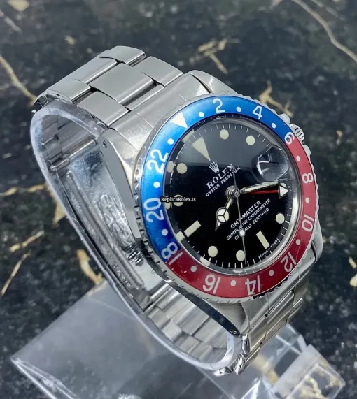 Marvellous Replica Rolex Gmt-master 1675 Caliber 1570 Automatic Movement 40mm Steel Case Mens/unisex Watch - Image 11