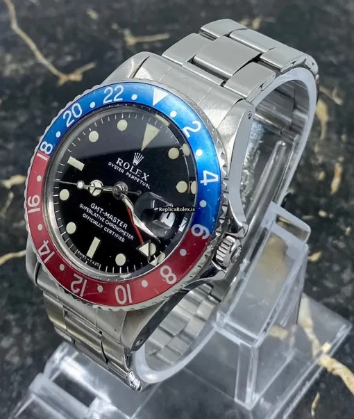 Marvellous Replica Rolex Gmt-master 1675 Caliber 1570 Automatic Movement 40mm Steel Case Mens/unisex Watch - Image 4