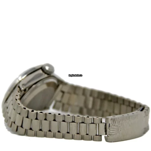 High-end Fakes Rolex Lady-datejust 6917 Automatic Movement 26mm White Gold Case Womens Watch - Image 3