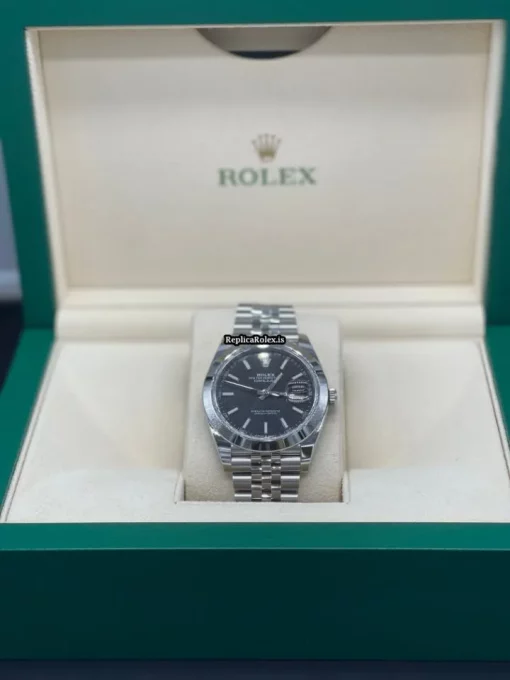 Incredible Fake Rolex Datejust 126300 Caliber 3235 Automatic Movement 41x48mm Steel Case Mens/unisex Watch - Image 4
