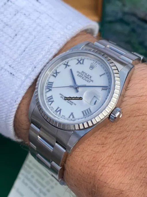 Trustworthy Replica Rolex Datejust 16220 Caliber 3135 Automatic Movement 36mm Steel Case Mens/unisex Watch - Image 2
