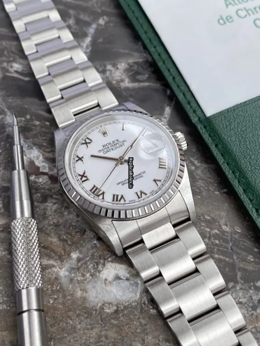 Trustworthy Replica Rolex Datejust 16220 Caliber 3135 Automatic Movement 36mm Steel Case Mens/unisex Watch - Image 3