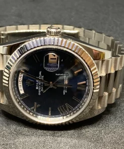 High Quality Fake Rolex Day-date 40 228239 Caliber 3255 Automatic Movement 40mm White Gold Case Mens/unisex Watch