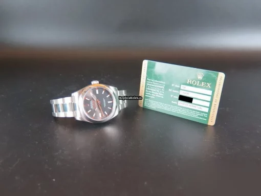 Great Replica Rolex Milgauss 116400 Automatic Movement 40mm Steel Case Mens/unisex Watch - Image 3