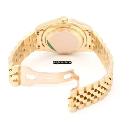 Offering Replica Rolex Datejust 16238 Caliber 3135 Automatic Movement 36mm Yellow Gold Case Watch - Image 4
