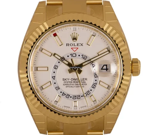 Fabulous Copy Rolex Sky-dweller 326938 Automatic Movement 42mm Yellow Gold Case Mens/unisex Watch