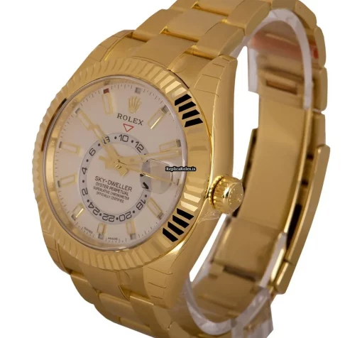 Fabulous Copy Rolex Sky-dweller 326938 Automatic Movement 42mm Yellow Gold Case Mens/unisex Watch - Image 2