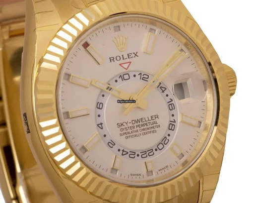 Fabulous Copy Rolex Sky-dweller 326938 Automatic Movement 42mm Yellow Gold Case Mens/unisex Watch - Image 3