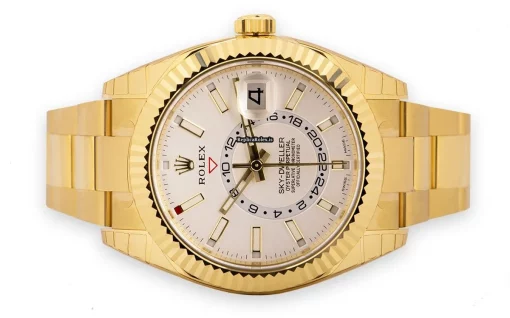 Fabulous Copy Rolex Sky-dweller 326938 Automatic Movement 42mm Yellow Gold Case Mens/unisex Watch - Image 4