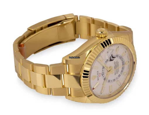Fabulous Copy Rolex Sky-dweller 326938 Automatic Movement 42mm Yellow Gold Case Mens/unisex Watch - Image 5