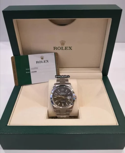 Terrific Replica Rolex Datejust 126300 Caliber 3235 Automatic Movement 41x48mm Steel Case Mens/unisex Watch - Image 6